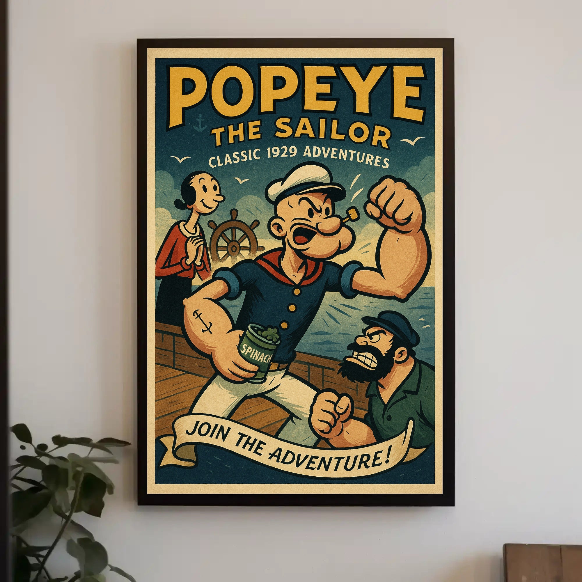 Vintage Sailor Adventure Pop Culture Poster