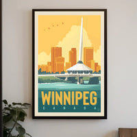 Winnipeg Skyline Poster