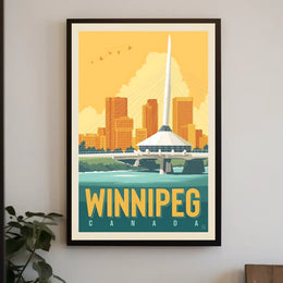 Winnipeg Skyline Poster