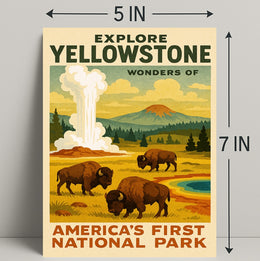 Explore Yellowstone Poster PosterGoat