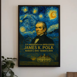 James K. Polk 11th President Poster