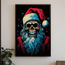 Santa Skull A Twisted Holiday Poster