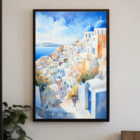 Santorini Serenity Poster