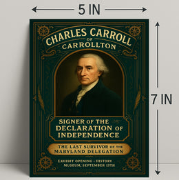 Charles Carroll of Carrollton Signer of the Declaration of Independence Poster PosterGoat