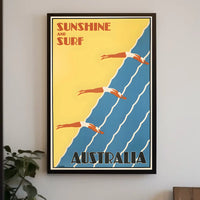 Sunshine And Surf Australia Poster