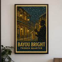 Bayou Bright French Quarter Poster
