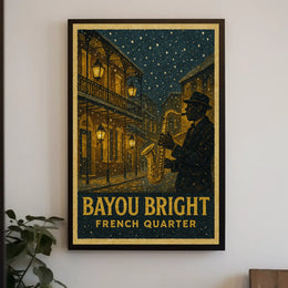 Bayou Bright French Quarter Poster