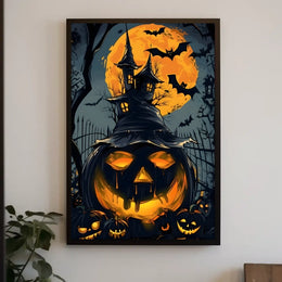 Haunted Halloween Night Poster
