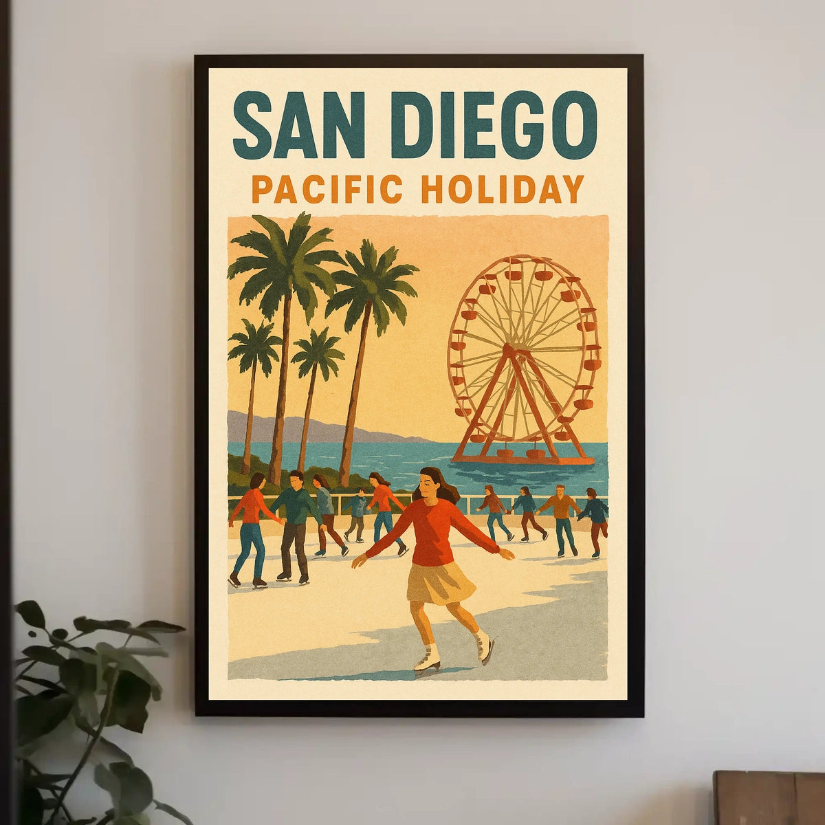 San Diego Pacific Holiday Poster