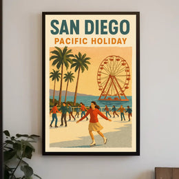San Diego Pacific Holiday Poster