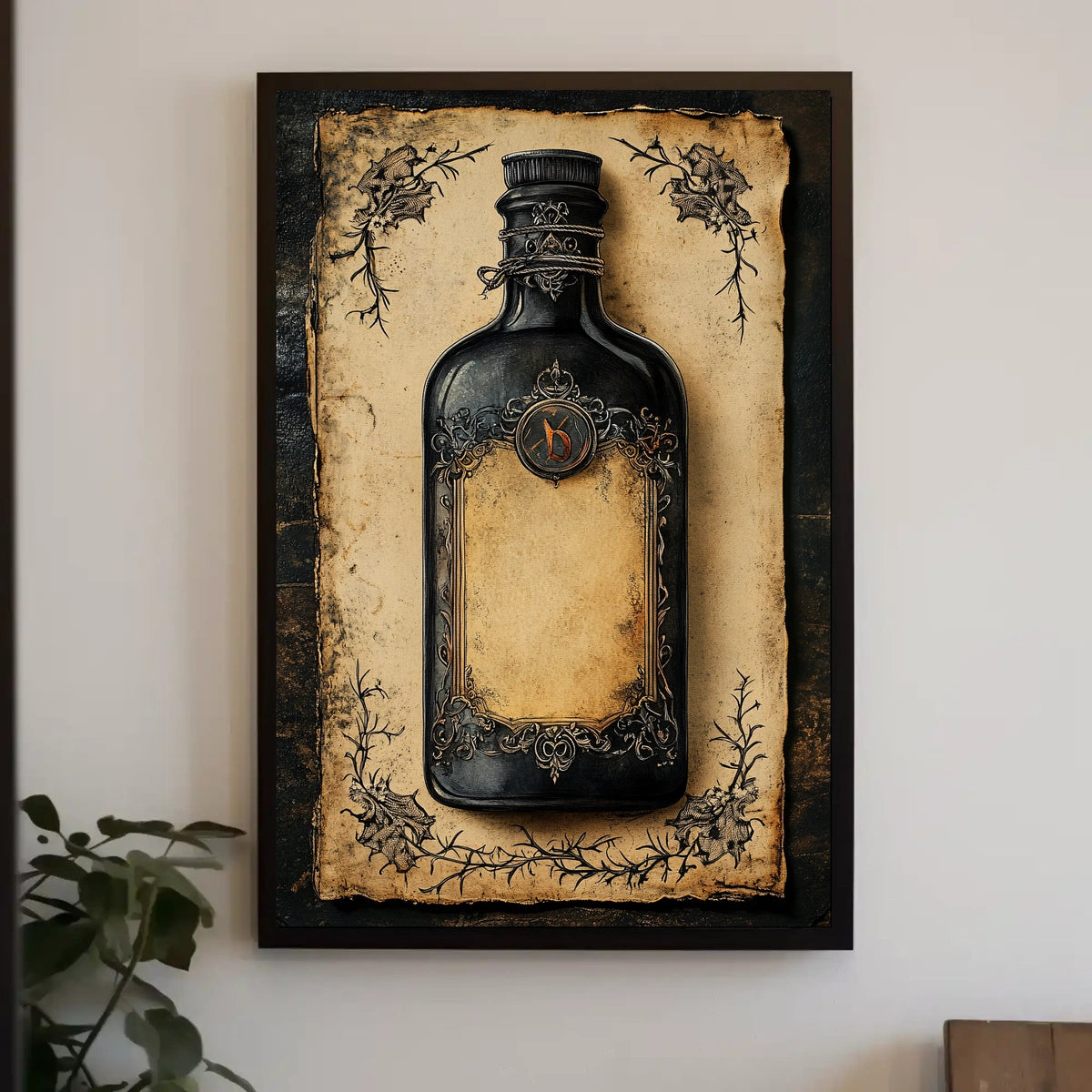 Vintage Ornate Bottle Fine Art Heritage Poster