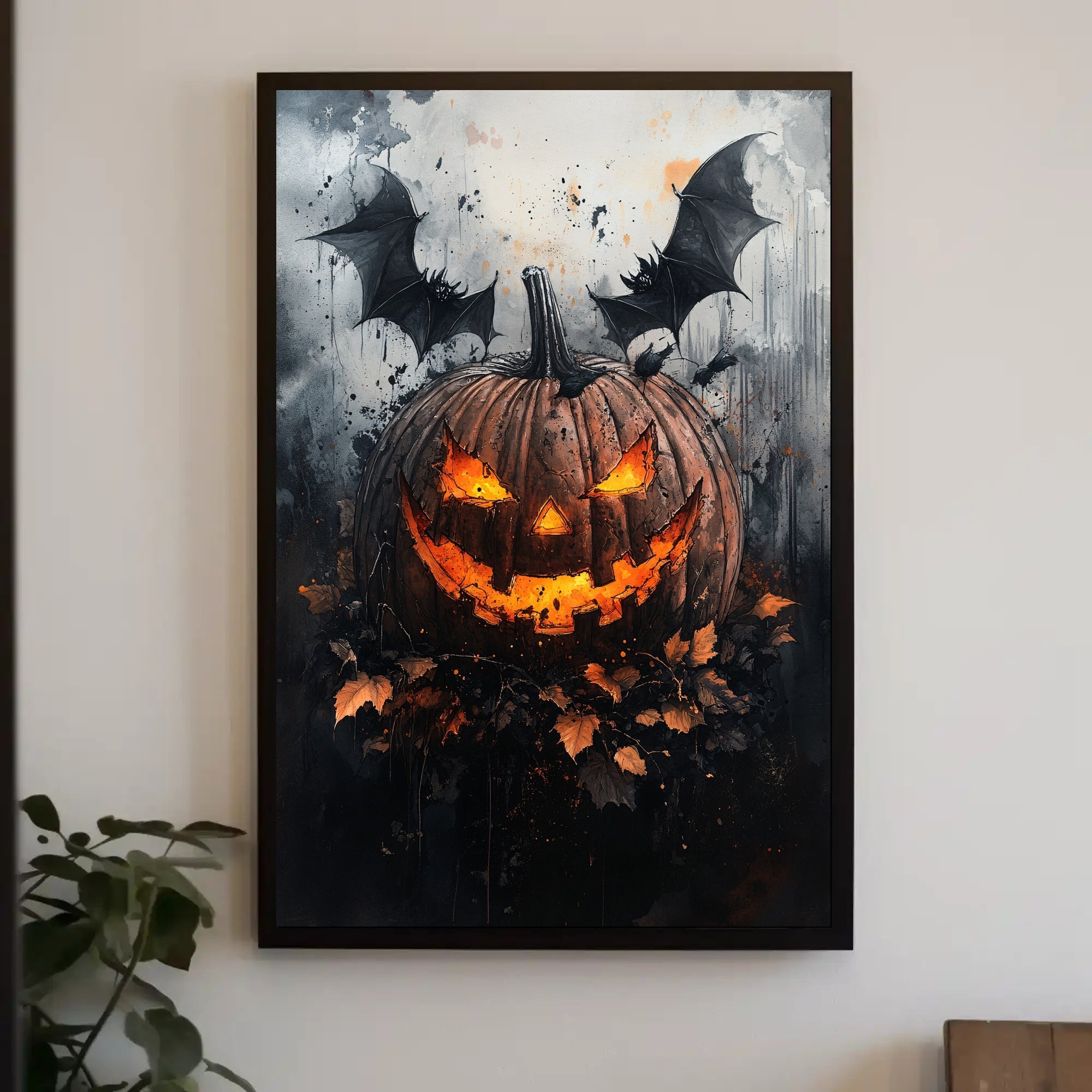 Spooky Jack-O-Lantern Poster