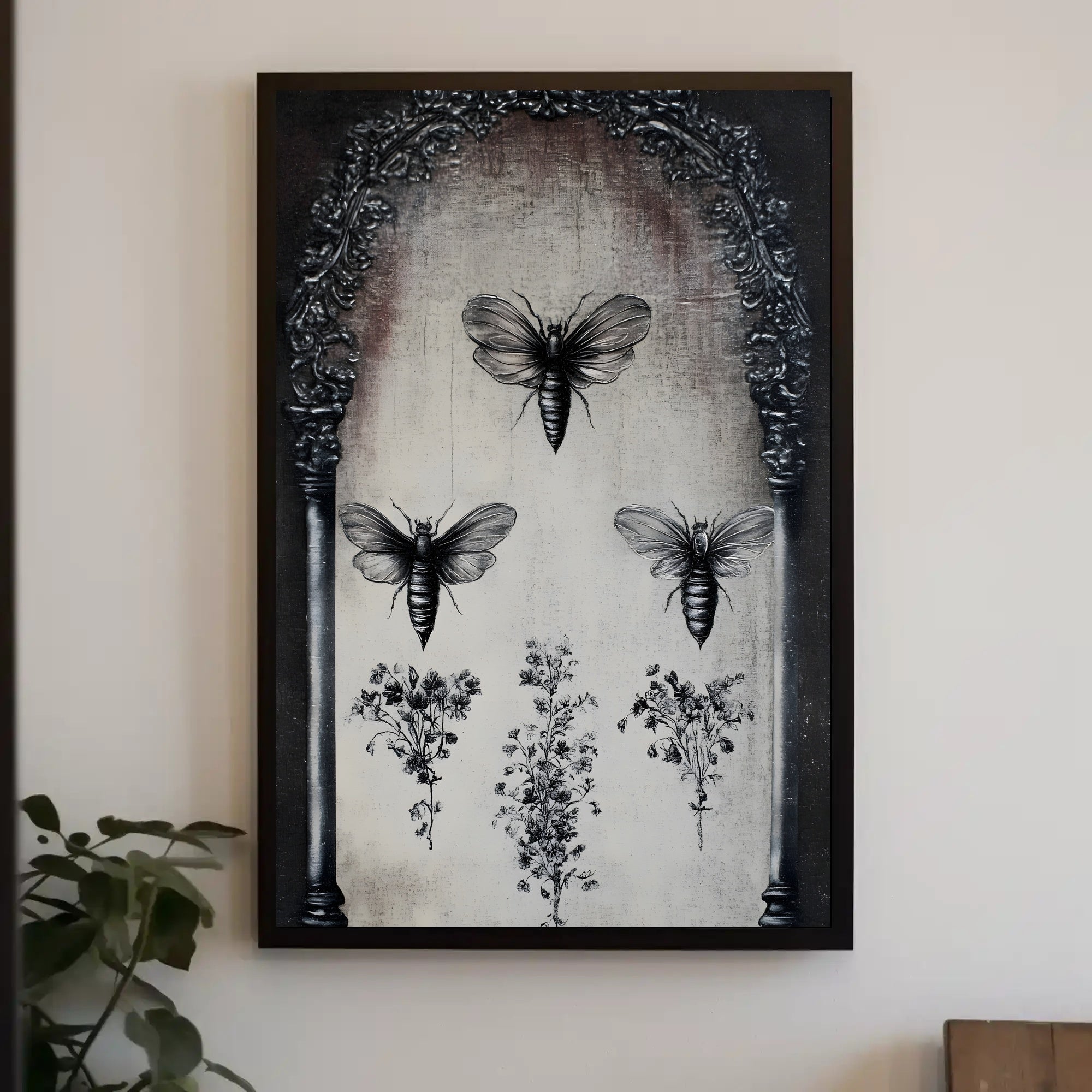 Entomology and Botanical Vintage Artistic Poster PosterGoat