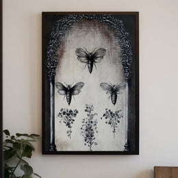 Entomology and Botanical Vintage Artistic Poster PosterGoat