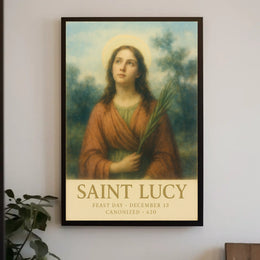 Saint Lucy Feast Day Poster