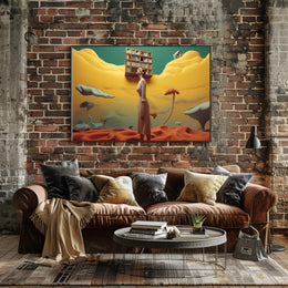 Surreal Dreamscape Art Print for Fantasy or Mythology Poster