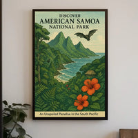 American Samoa National Park Adventure Travel Poster