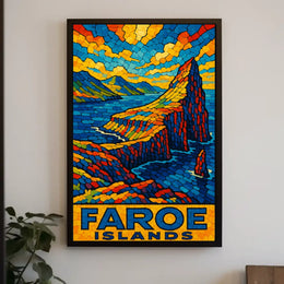 Faroe Islands Mosaic Poster