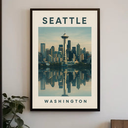 Seattle Skyline Poster