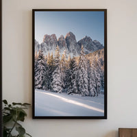 Breathtaking Winter Scene in a National Park Poster