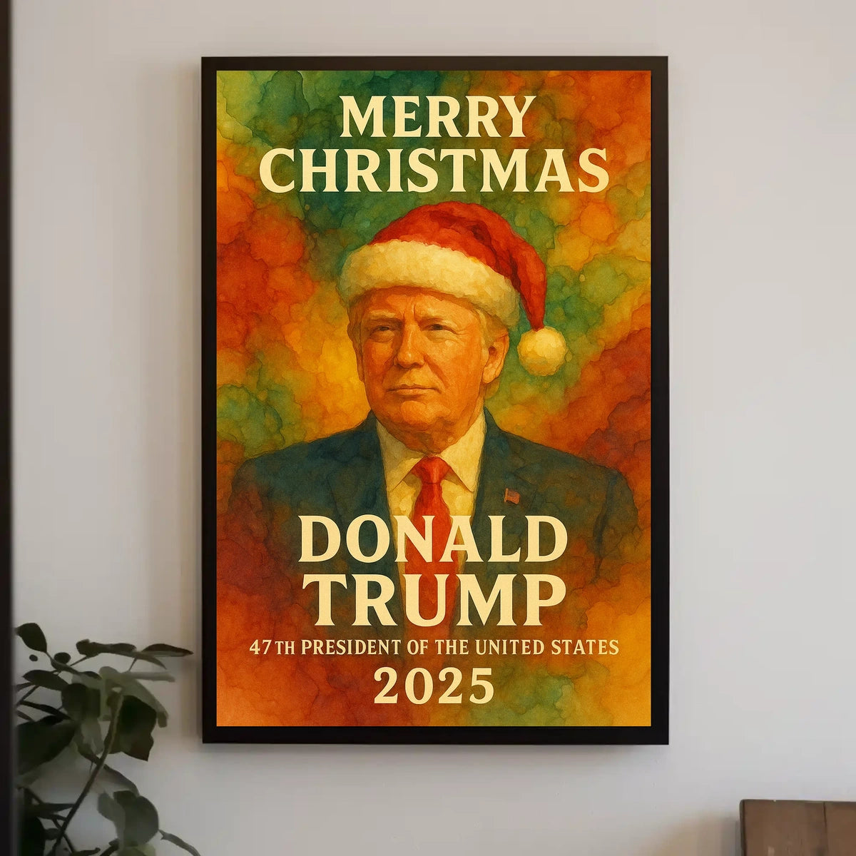 Merry Christmas Trump Holiday Political or Propaganda Poster