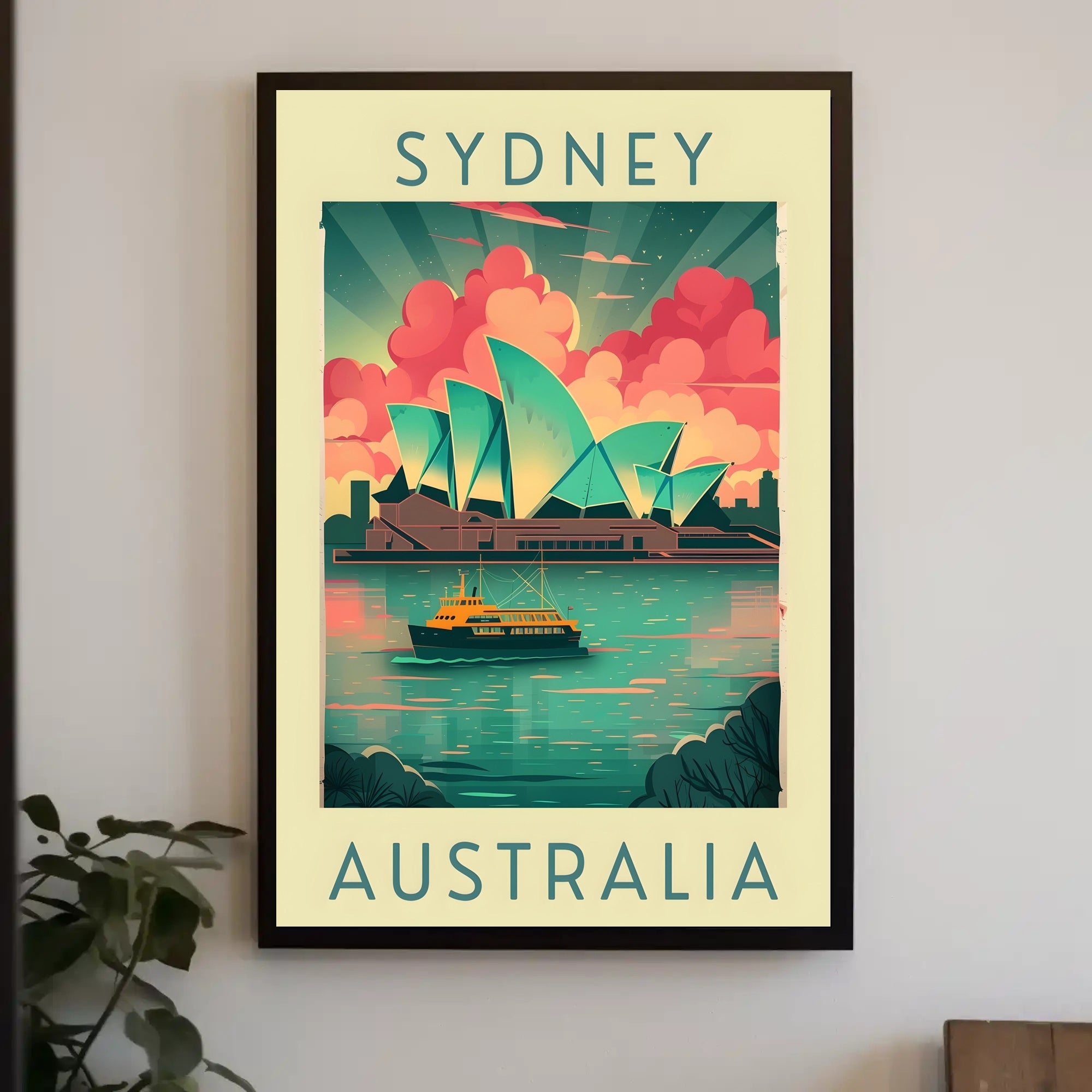 Sydney Opera House Artistic Poster - Travel Poster