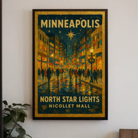 Minneapolis North Star Lights Poster