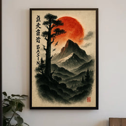 Majestic Mountain Basin Poster
