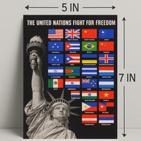 The United Nations Fight for Freedom Poster PosterGoat