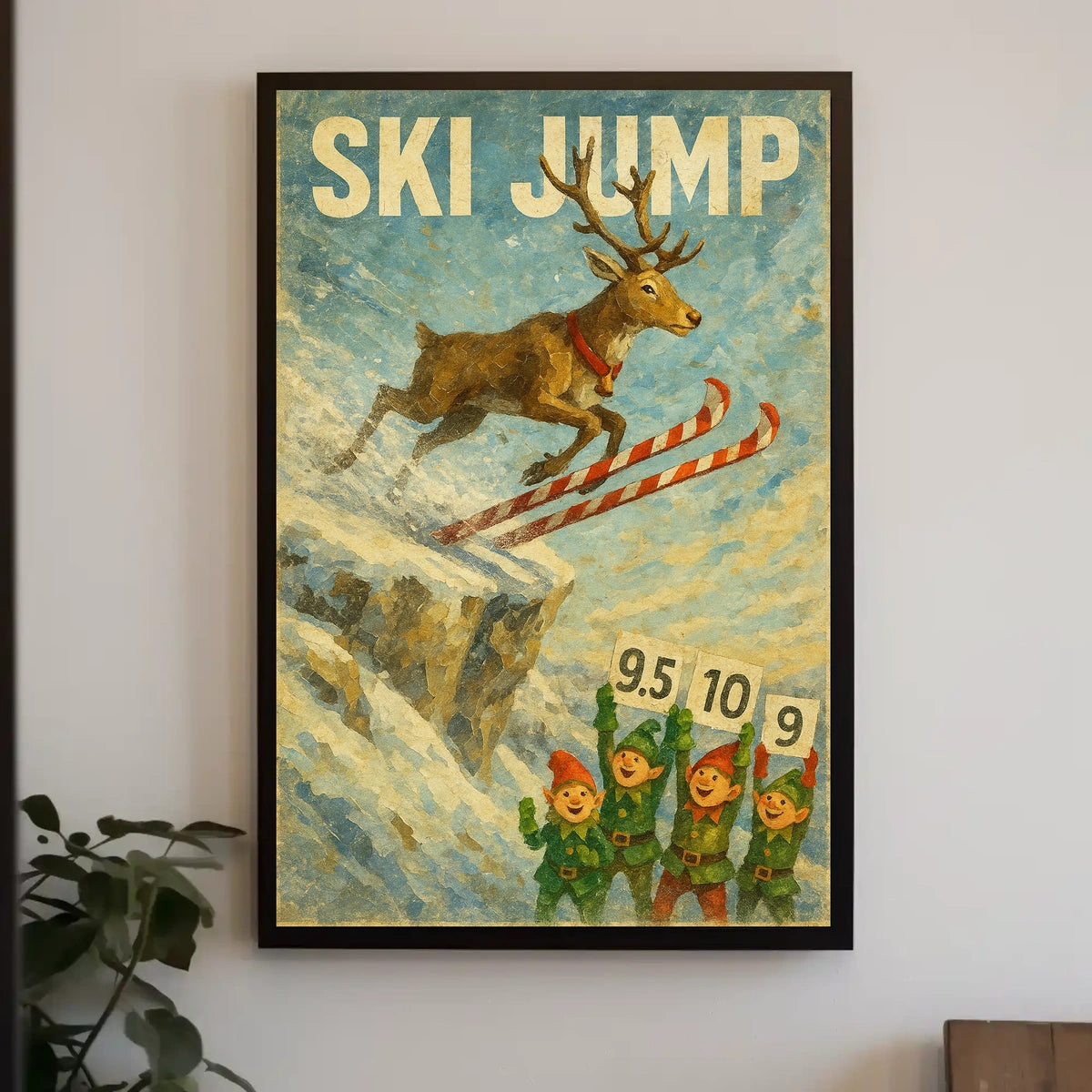 Ski Jump Spectacle Poster