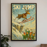 Ski Jump Spectacle Poster