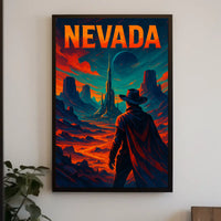 Nevada A Futuristic Frontier Poster
