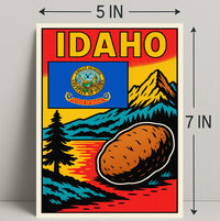 Idaho The Gem State Poster PosterGoat