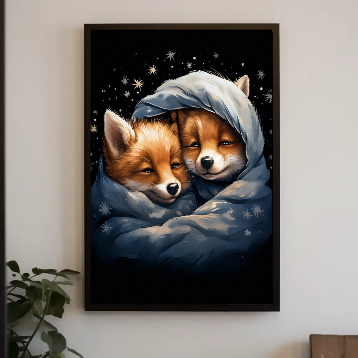 Cozy Fox Companions Poster