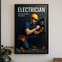 Professional Electrician Services Poster