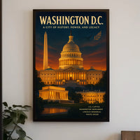Washington D.C. A City of History Poster