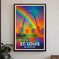 St. Louis, Missouri A Vibrant Tribute Poster