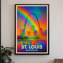 St. Louis, Missouri A Vibrant Tribute Poster
