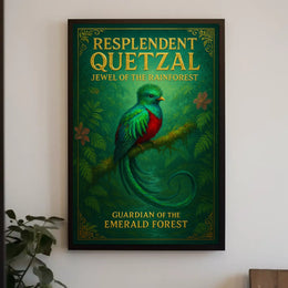 Resplendent Quetzal Guardian of the Emerald Forest Poster