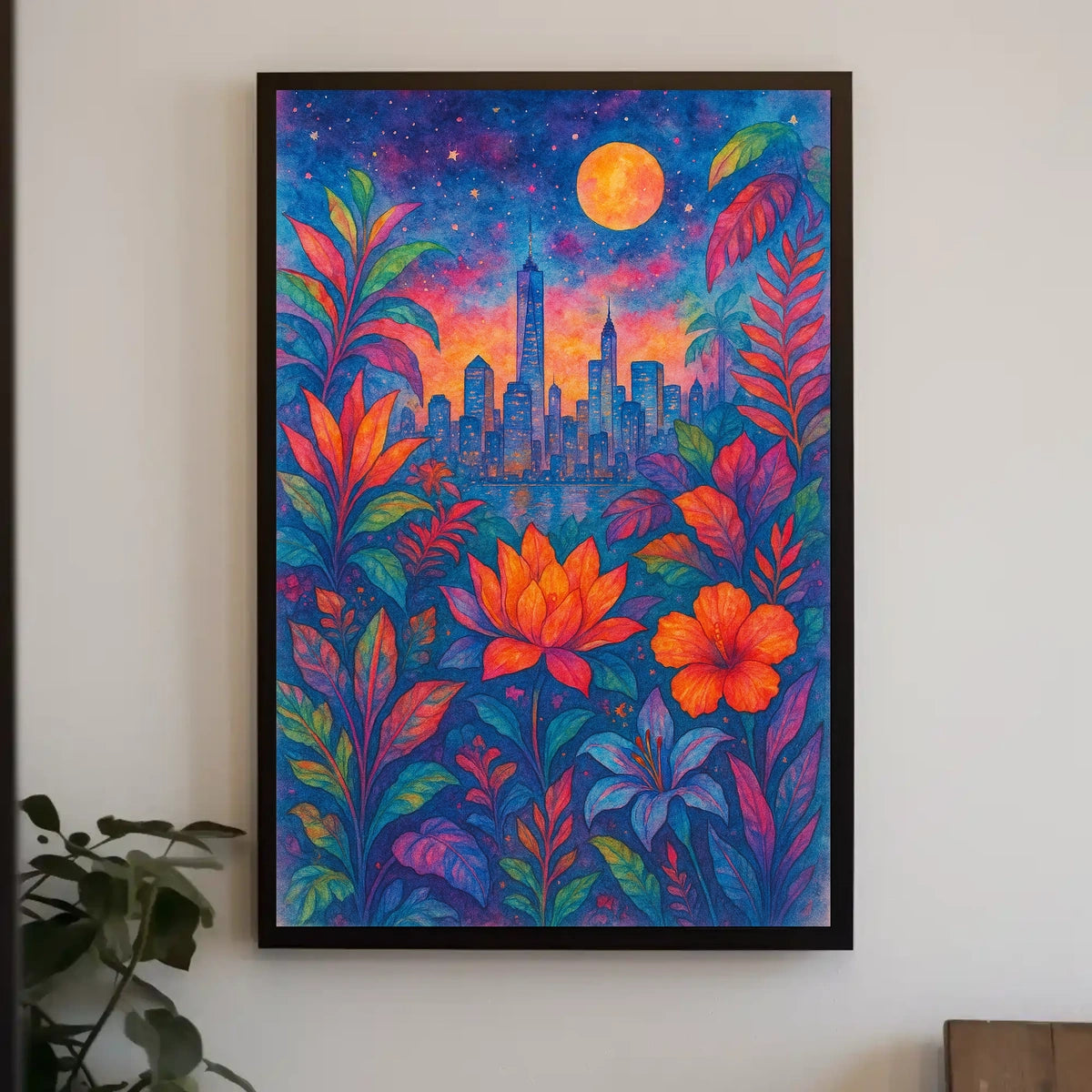 Cityscape In Bloom Poster