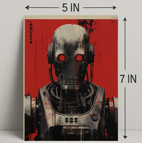 Futuristic Robot Design Poster