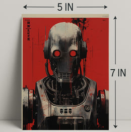 Futuristic Robot Design Poster