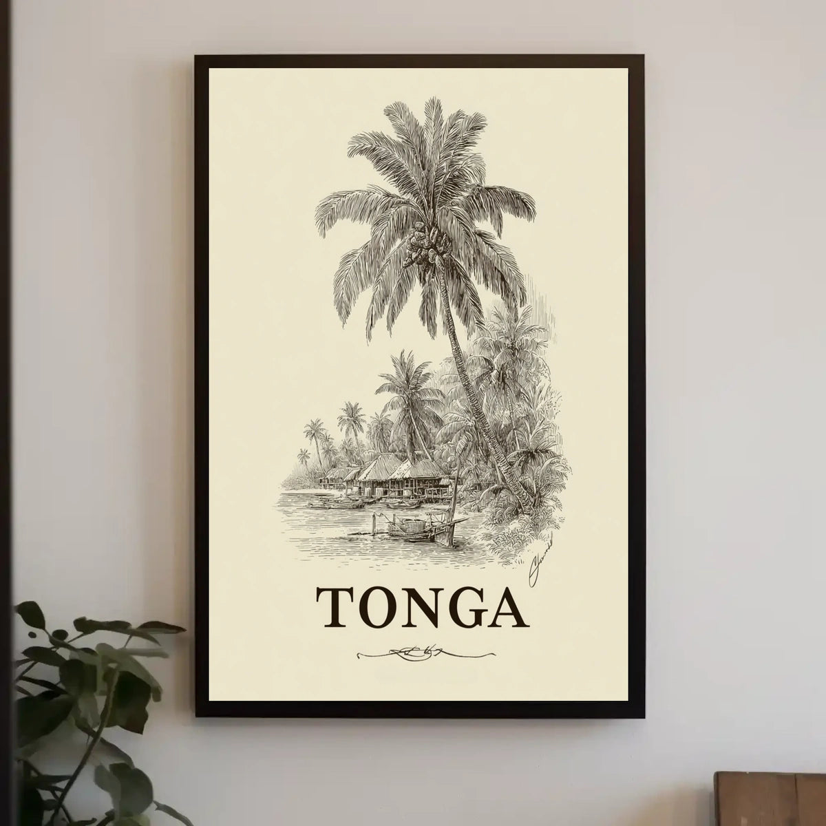 Tropical Paradise Tonga Poster