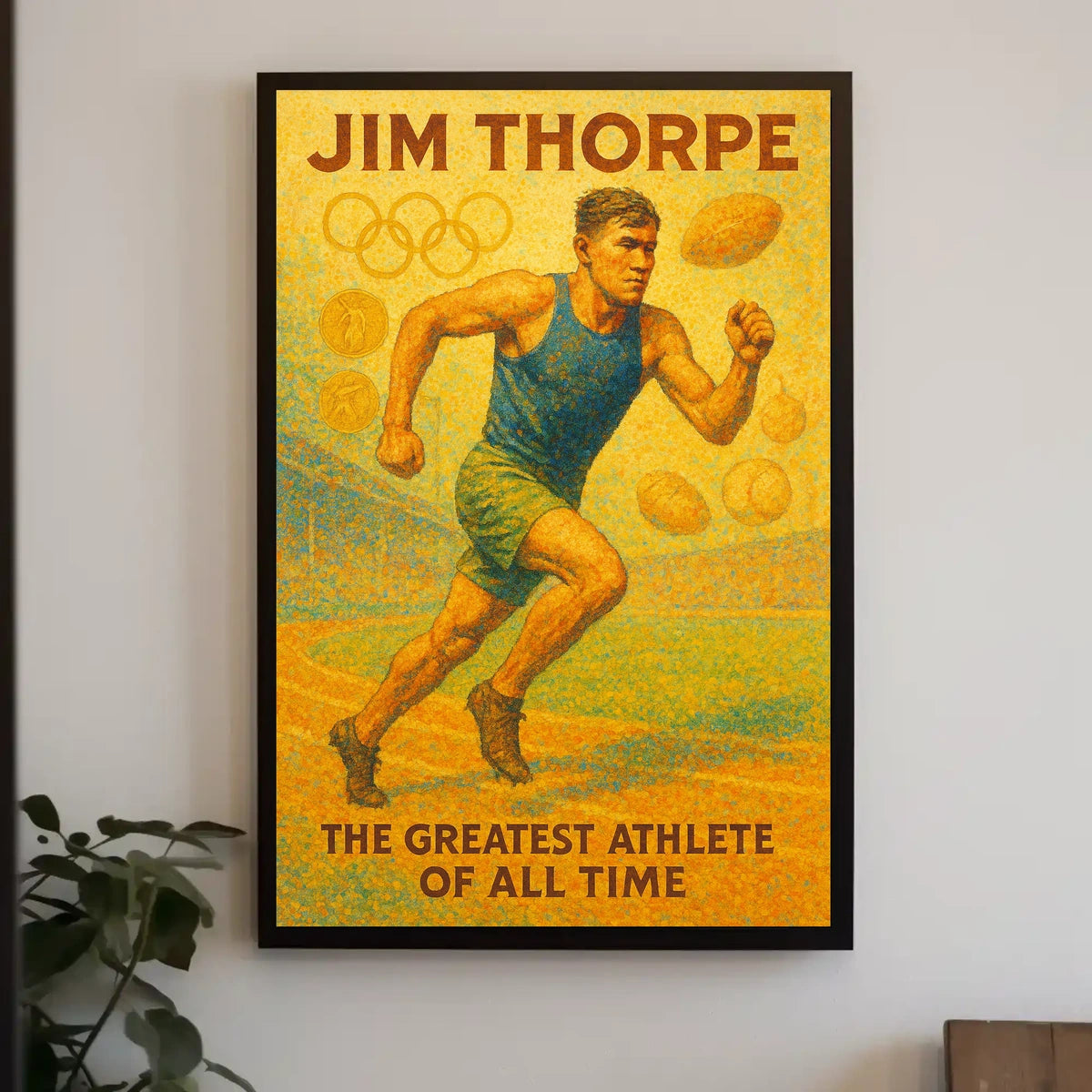 Jim Thorpe Legendary Athlete Poster