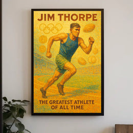 Jim Thorpe Legendary Athlete Poster