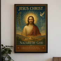 Jesus Christ Faith-Inspired Art: Motivational or Quote Poster