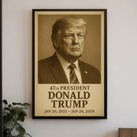 Donald Trump Collector Timeless Visionary Sepia Poster