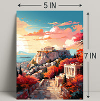 Autumn At The Acropolis Poster