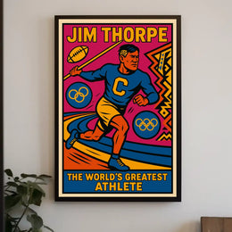 Jim Thorpe Legendary Athlete Poster