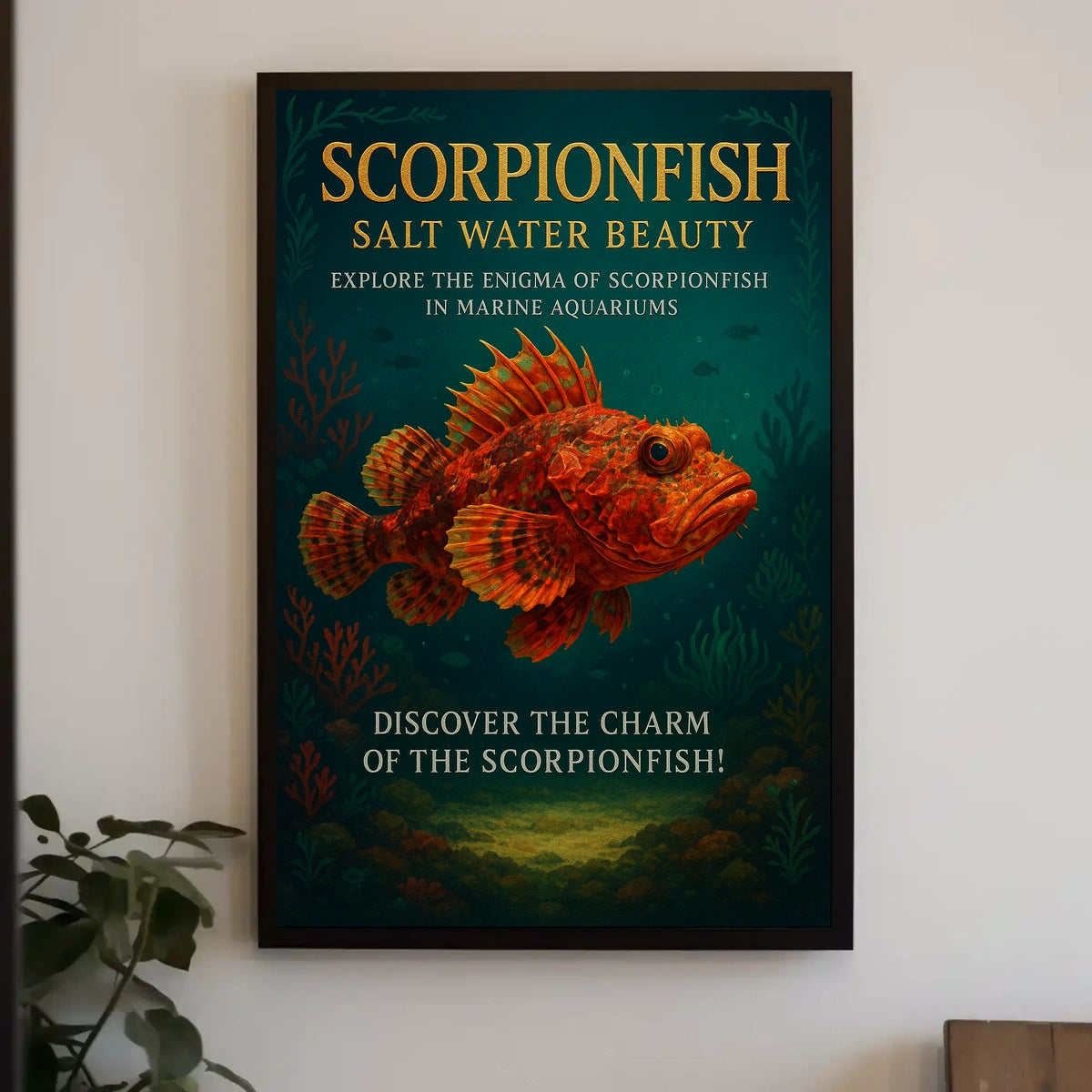Scorpionfish Salt Water Beauty Poster